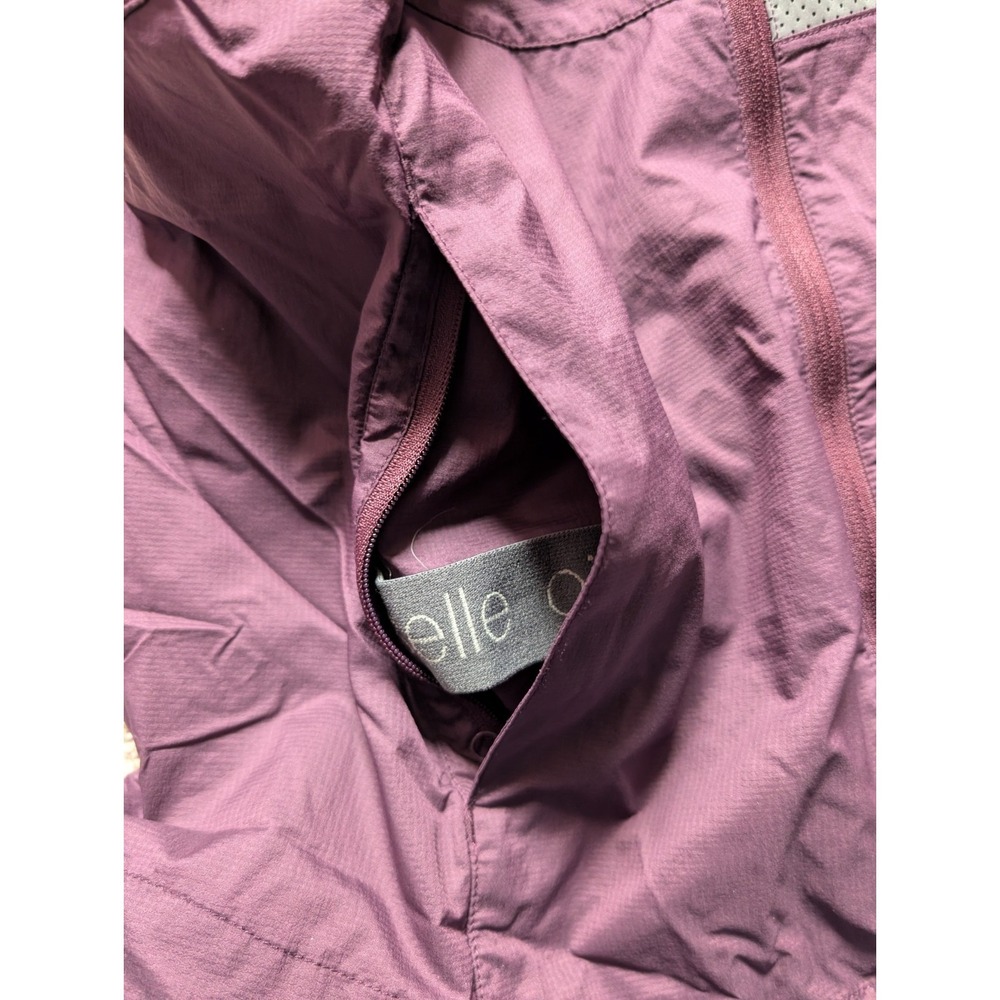 Oiselle Women's S Reflective Vim Jacket Dusk Purple Full Zip Pockets Lightweight - Picture 10 of 13